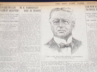 1920 JULY 23 NEW YORK TIMES - W.K. VANDERBILT DIES AT 71 - NT 9340
