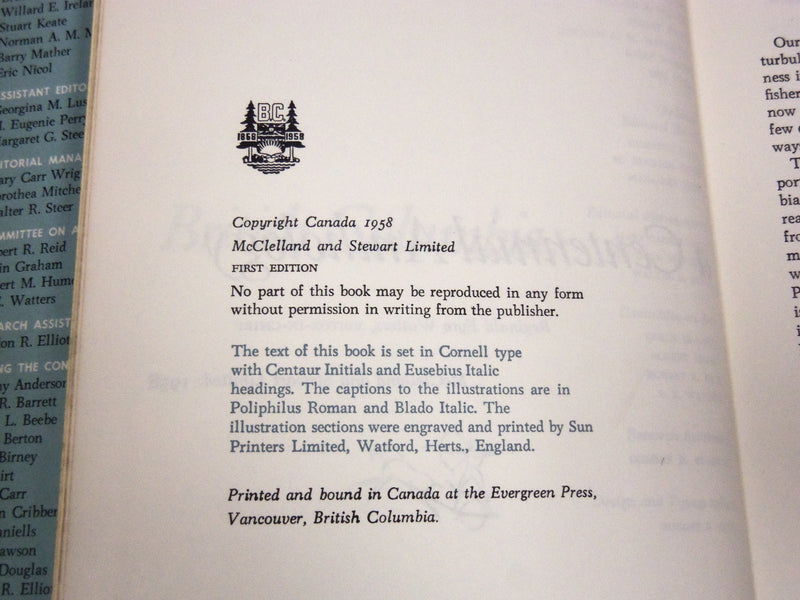 1978 BRITISH COLUMBIA CENTENNIAL ANTHOLOGY WALTERS BOOK LOT OF 3 - KD 2609