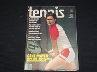 1981 APRIL TENNIS MAGAZINE - GENE MEYER COVER - ST 1004T