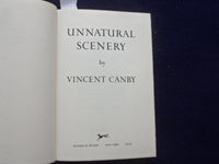 1979 UNNATURAL SCENERY HARDCOVER BOOK - INSCRIBED BY VINCENT CANBY- KD 8387