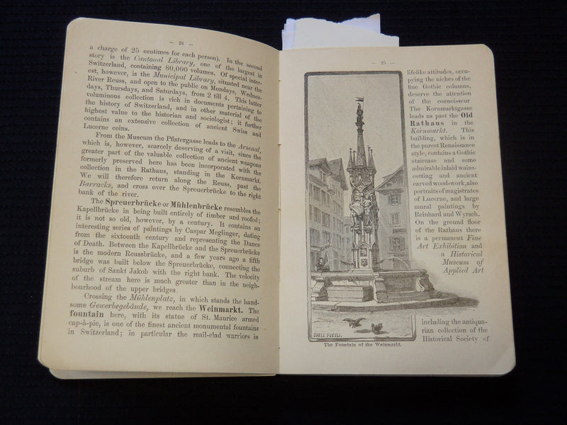 1894 LUCERNE - LAKE AND ENVIRONS GUIDE BOOK - J 7288