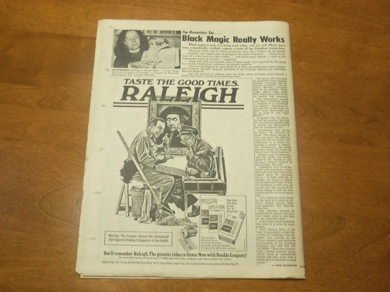 1977 NOV 1 NATIONAL ENQUIRER NEWSPAPER - ELVIS NEGLECTED CLOSE RELATIVE- NP 4753