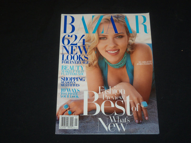 2005 JANUARY HARPER'S BAZAAR MAGAZINE - SCARLETT JOHANSSON COVER - SP 4615