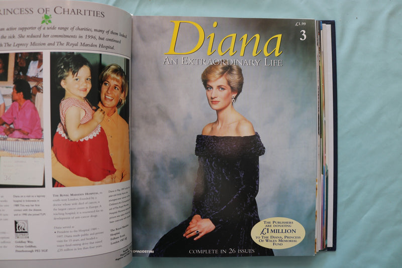 1997-1998 DIANA AN EXTRAORDINARY LIFE MAGAZINE ALBUM - ISSUE #S 1-13 - KD 9624