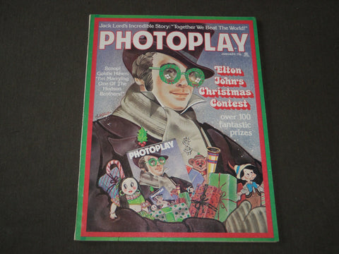 1976 JANUARY PHOTOPLAY MAGAZINE - ELTON JOHN'S CHRISTMAS CONTEST - CW 965