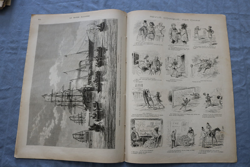 1875 MAY 1 LE MONDE ILLUSTRE MAGAZINE - BELGIQUE - MALINES - FRENCH - NP 8452