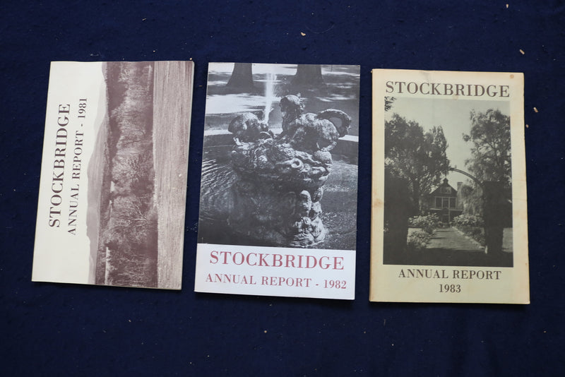 1970-2006 STOCKBRIDGE MASSACHUSETTS ANNUAL REPORT - LOT OF 22 - O 3394
