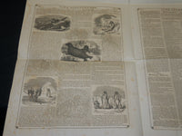 1856 JANUARY 12 LIFE ILLUSTRATED NEWSPAPER - ESQUIMAUX INDIANS - NP 4794