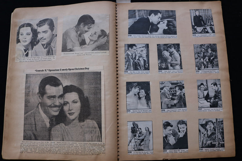 1930'S HOLLYWOOD STARS SCRAPBOOK - HENRY FONDA - CLARK GABLE - E 24946