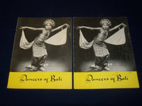 1950'S DANCERS OF BALI PROGRAM LOT OF 3 - GREAT PHOTOS - J 5049