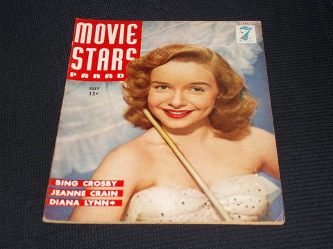 1945 JULY MOVIE STARS PARADE MAGAZINE - DIANA LYNN COVER - E 15838