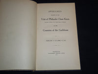 1913 SPEECHES OF PHILANDER CHASE KNOX CARIBBEAN VISIT VOLUME - KD 5523U