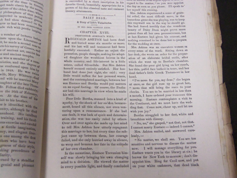 1867 LADIES' REPOSITORY LITERATURE & RELIGION MAGAZINE LOT OF 10 - WR 241H