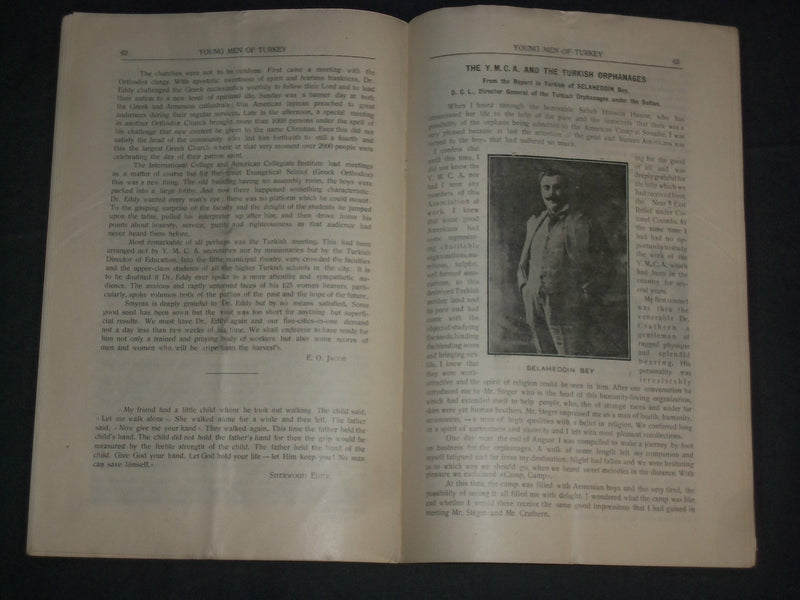 1920 DECEMBER YOUNG MEN OF TURKEY MAGAZINE - VOLUME 1, NUMBER 3 - J 4374