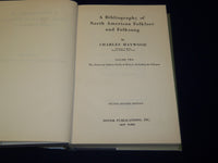 1961 A BIBLIOGRAPHY NORTH AMERICAN FOLKLORE & FOLKSONG SET OF 2 BOOKS- KD 5609