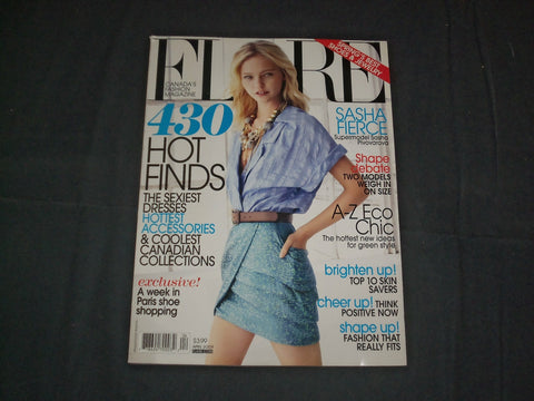 2009 APRIL FLARE MAGAZINE - CANADA - SASHA FIERCE COVER - FASHION - B 5856
