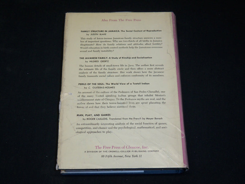 1962 THE OEDIPUS COMPLEX - CROSS CULTURAL EVIDENCE BOOK BY STEPHENS - KD 2768U
