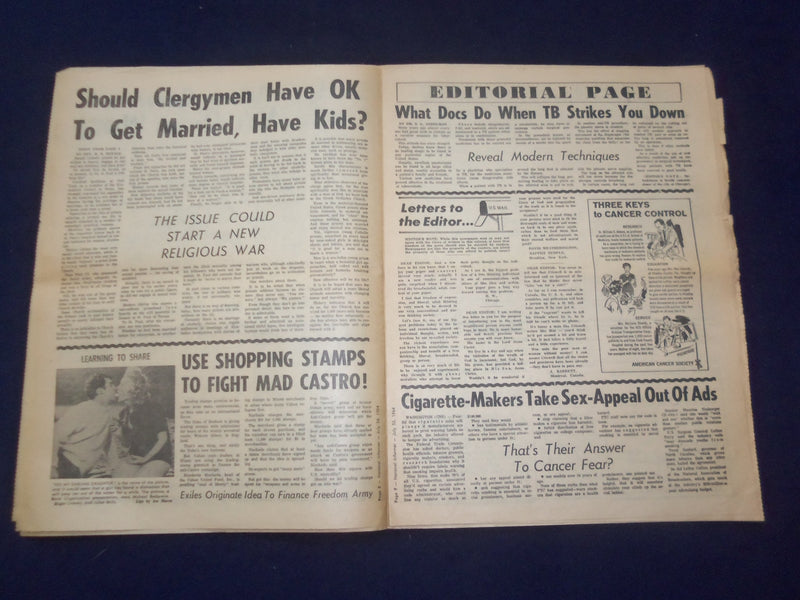 1964 JULY 26 NATIONAL INFORMER NEWSPAPER - CLERGY OK TO GET MARRIED? - NP 6912