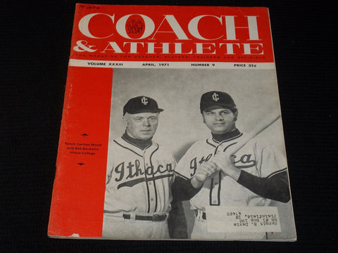 1971 APRIL COACH & ATHLETE MAGAZINE - WOOD & BOROWICZ ITHICA - E 5802