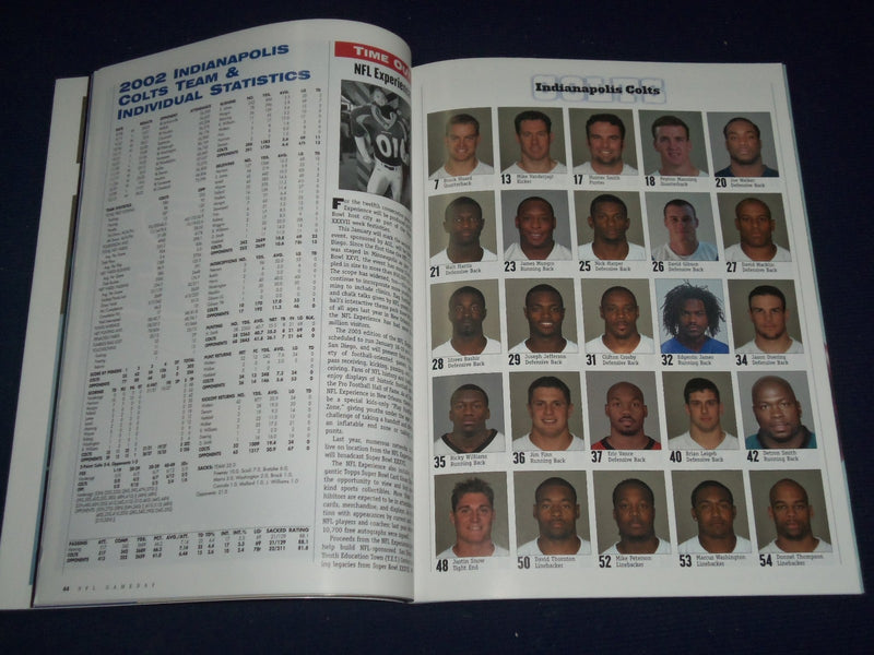 2002 NEW YORK GIANTS GAME DAY PROGRAM LOT OF 8 DIFFERENT - GREAT PHOTOS - O 2393