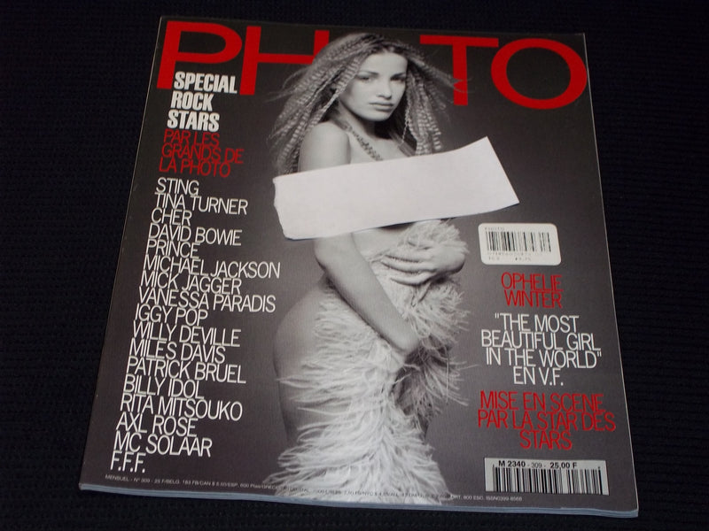 1994 APRIL FRENCH PHOTO MAGAZINE - OPHELIE WINTER FRONT COVER - E 13598