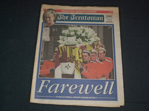 1997 SEPTEMBER 7 THE TRENTONIAN NEWSPAPER - PRINCESS DIANA FAREWELL - NP 3496