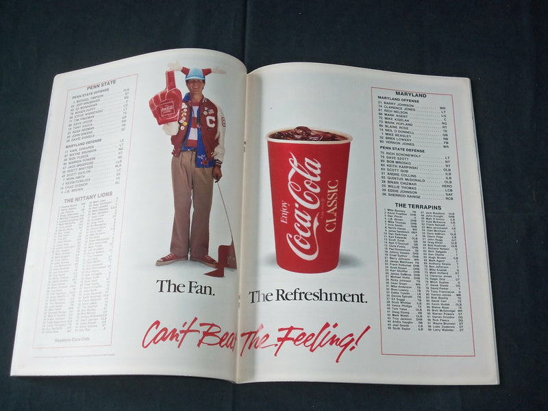 1988 NOVEMBER 5 PENN STATE VS. MARYLAND FOOTBALL PROGRAM - J 3757