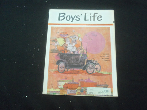 1964 SEPTEMBER BOYS' LIFE MAGAZINE - FORD'S FABULOUSE FLIVER - ST 3770ZA