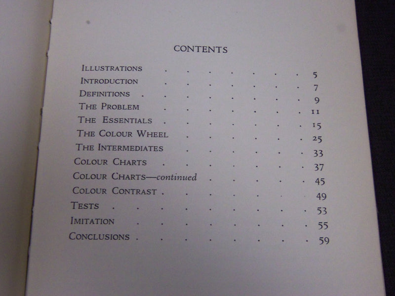 AN INTRODUCTION TO THE STUDY OF COLOUR BY J. LITTLE JOHNS BOOK 2ND EDN - KD 3695