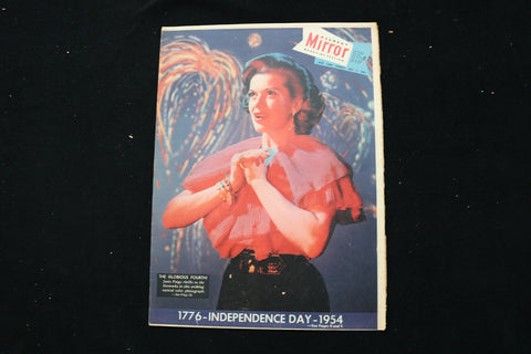 1954 JULY 4 SUNDAY MIRROR MAGAZINE - JANIS PAIGE COVER - E 26273