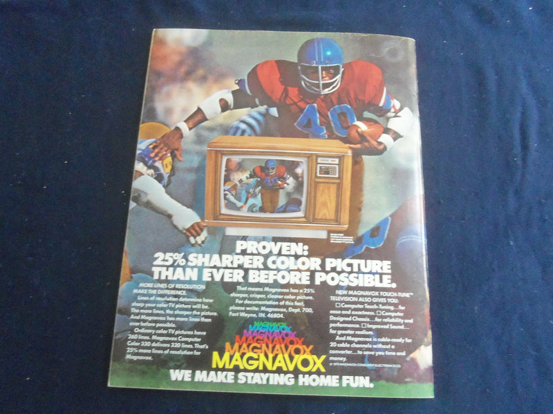 1980 OCTOBER 25 FOOTBALL PROGRAM - NORTHWESTERN UNIV VS INDIANA UNIV - SP 1217V