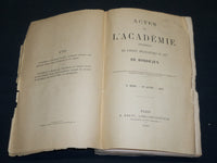 1887-1899 ACTES DE L'ACADEMIE DE BORDEAUX FRENCH MAGAZINE LOT OF 6 - WR 262