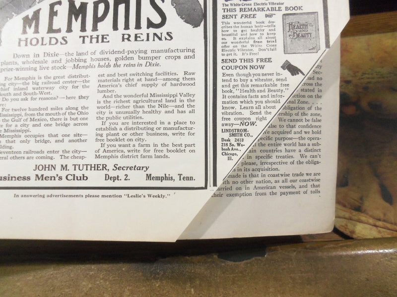 1913 MARCH 6 LESLIE'S WEEKLY MAGAZINE - INAUGURATION - ST 6080