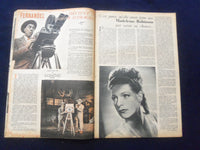 1946 NOV 5 CINEMONDE MAGAZINE -JEAN MARAIS/JOSETTE DAY- FRENCH EDITION- SP 4868C