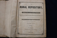 1841-1842 RURAL REPOSITORY MAGAZINE BOUND VOLUME - KD 9533