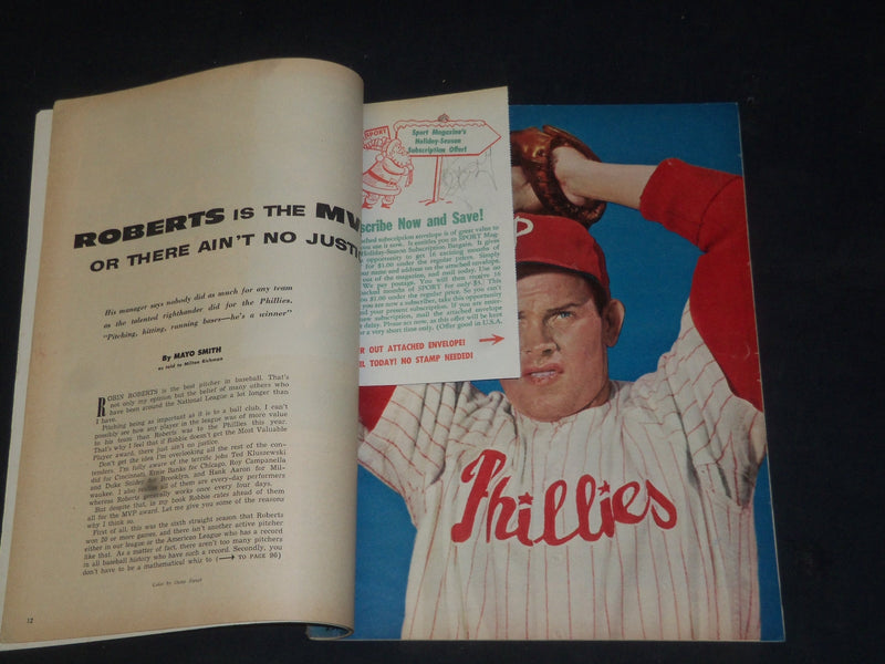 1955 DECEMBER SPORT MAGAZINE - HUGH MCELHENNY COVER - SP 8493