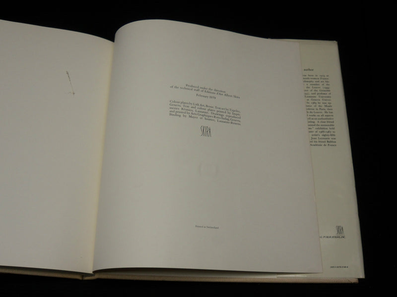 1979 BALTHUS HARDCOVER BOOK BY JEAN LEYMARIE - COLOR PAINTINGS - R 603A