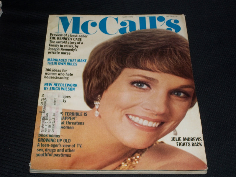 1973 MAY MCCALL'S MAGAZINE - JULIE ANDREWS FRONT COVER - E 695
