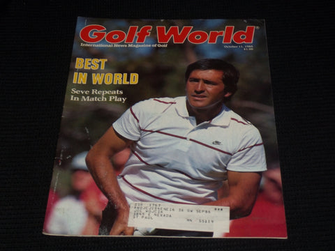 1985 OCTOBER 11 GOLF WORLD MAGAZINE - SEVE BALLESTEROS FRONT COVER - E 5578A