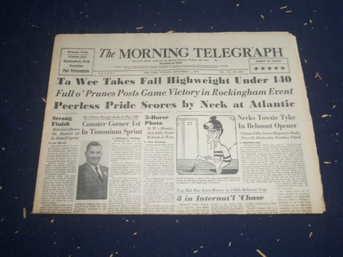 1970 SEP 1 THE MORNING TELEGRAPH-TA WEE TAKES FALL HIGHWEIGHT UNDER 140- NP 5568