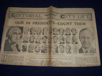 1926 MARCH 14 SAN ANTONIO SUNDAY LIGHT EDITORIAL SECTION- 29 PRESIDENTS- NP 972X
