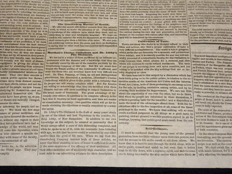 1849 NOVEMBER WESTERN WORLD NEWSPAPER - ASTOR PLACE RIOT - NP 3879N