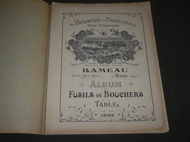 1902 RAMEAU MANUFACTURE DE COUTELLERIE FRENCH CATALOGUE - FR 513