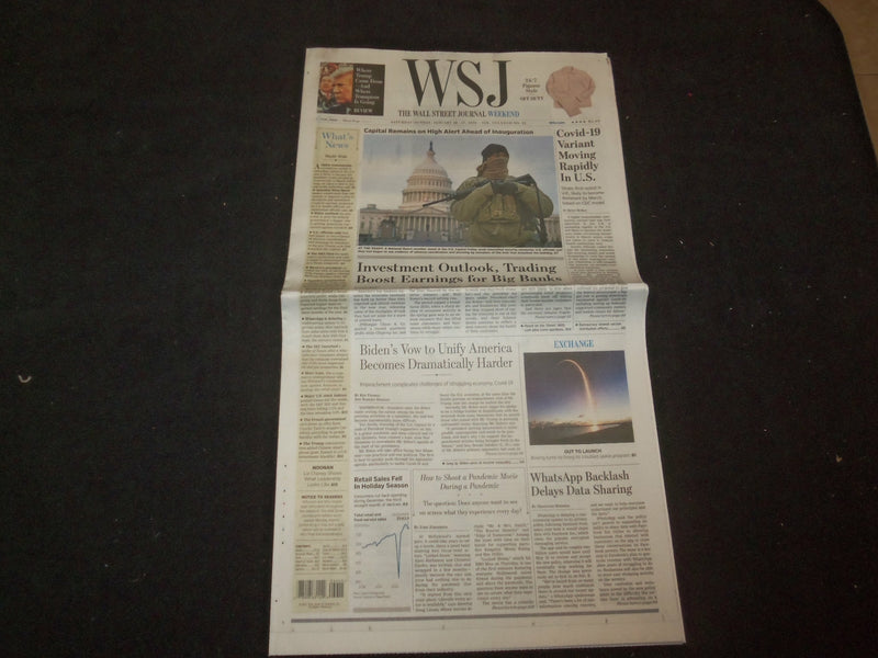 2021 JANUARY 16-17 THE WALL STREET JOURNAL -VIRUS VARIANT MOVING RAPIDLY IN U.S.