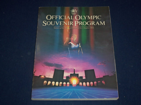1984 OFFICIAL OLYMPIC SOUVENIR PROGRAM - GREAT PHOTOS - 324 PAGES - J 799