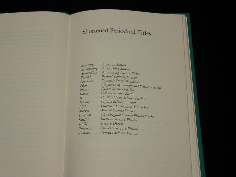 1972 ISSAC ASIMON CHECKLIST OF WORKS HARDCOVER BOOK BY MARJORIE MILLER - KD 6527