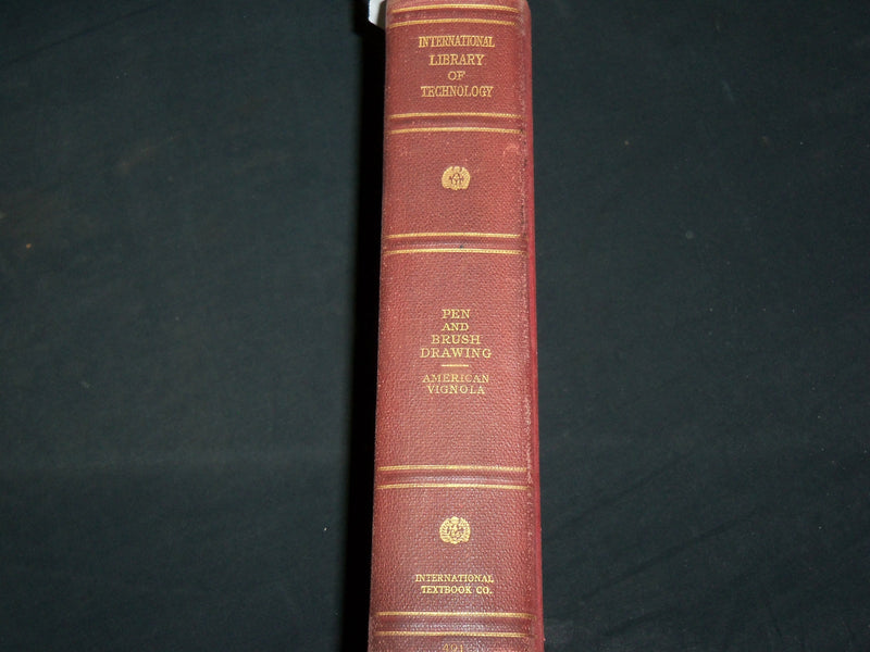 1927 PEN AND BRUSH DRAWING HARDCOVER BOOK - LIBRARY OF TECHNOLOGY - KD 7047
