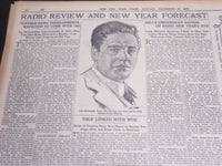 1925 DEC 27 NY TIMES SPECIAL SECTION -WALKER OUTILINES POLICY AS MAYOR - NT 7063