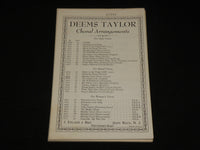 1948 DEEMS TAYLOR CHORAL ARRANGEMENTS LOT OF 9 & ENVELOPE - J 6939