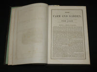 1853 THE FARM AND GARDEN MAGAZINE BOUND VOLUME - NICE ILLUSTRATIONS - KD 7397